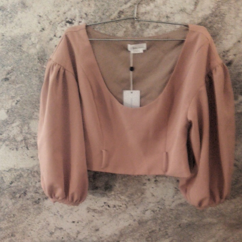 Lovers + Friends Tan Blouse